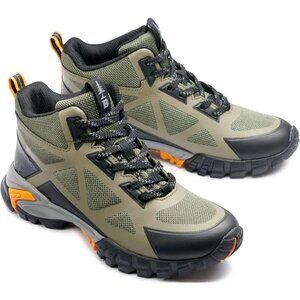 Women's Bass Outdoor Vibram Peak Seamless Hiker Mid Deep Lchn Green 6.5